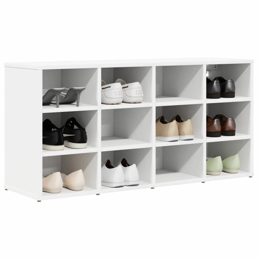 Mobile per scarpe Bianco 103 x 30 x 51 cm Legno multistrato 808702