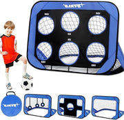 Apparecchio di allenamento multifunzionale per bambini per il calcio - Portatile e rimovibile - Adatto per dentro e fuori casa - Con borsa da trasporto - Per ragazzi e ragazze - Regalo per bambini dai 6 ai 12 anni