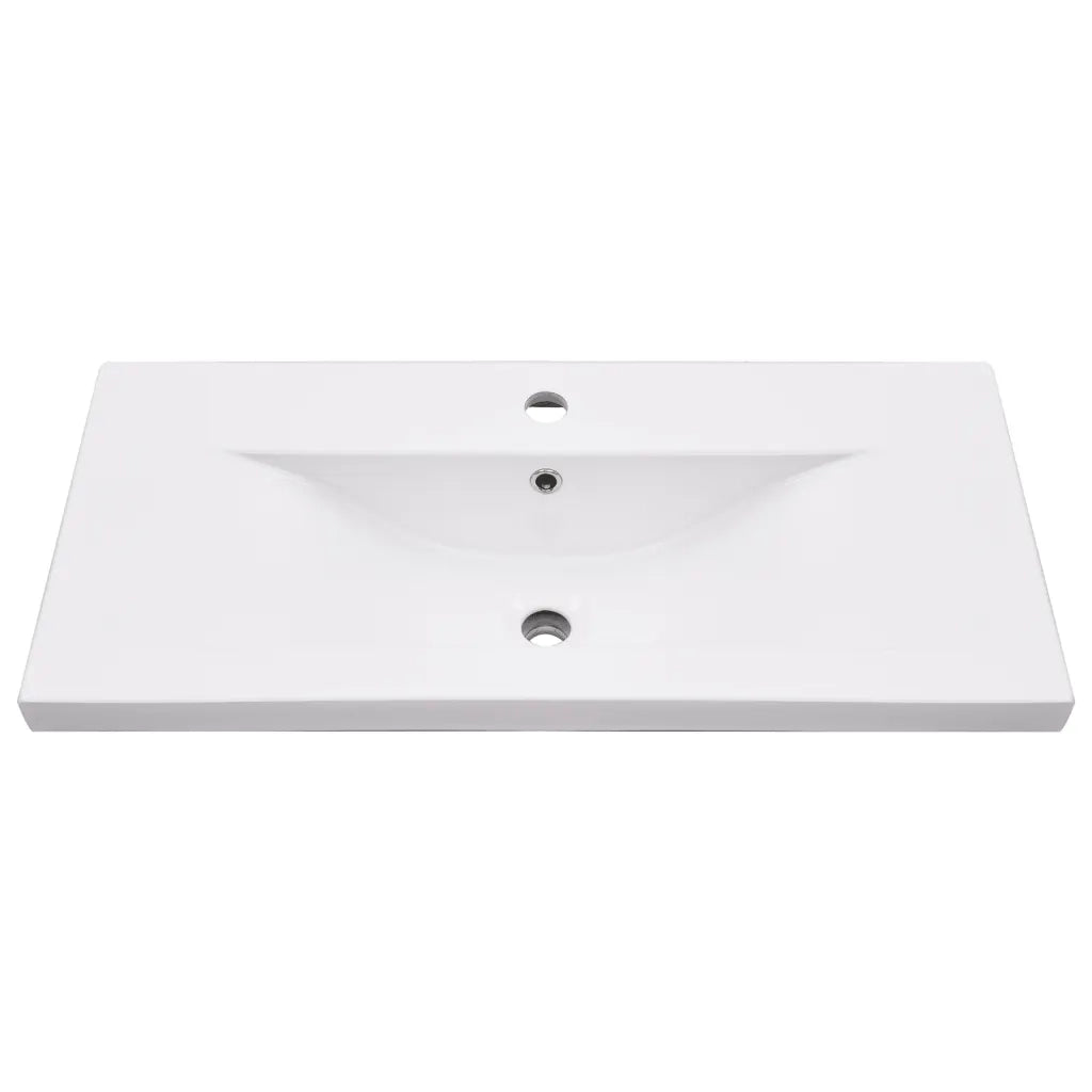 Telaio per Lavabo da Bagno con Lavabo Integrato Nero in Ferro cod mxl 64629