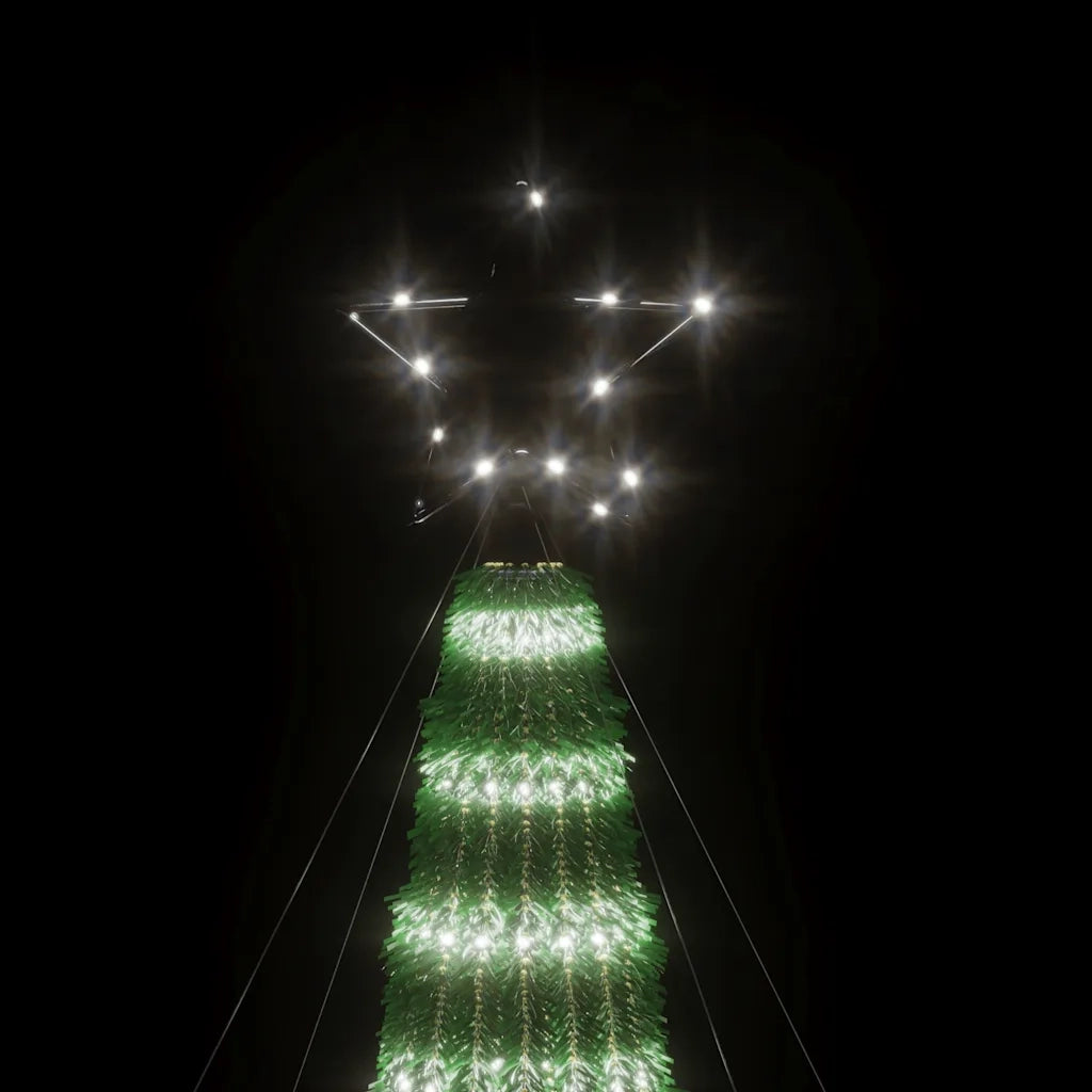 Albero di Natale a LED 275 LED Bianco Freddo 180 cm 358065
