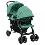Passeggino Gemellare a Tandem Verde in Acciaio cod mxl 76638