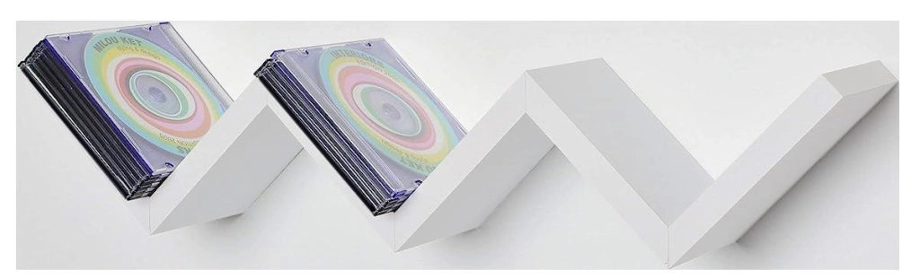 MENSOLA ZIG ZAG DIMENSIONI 59X12X12 CM IN COLORE BIANCO