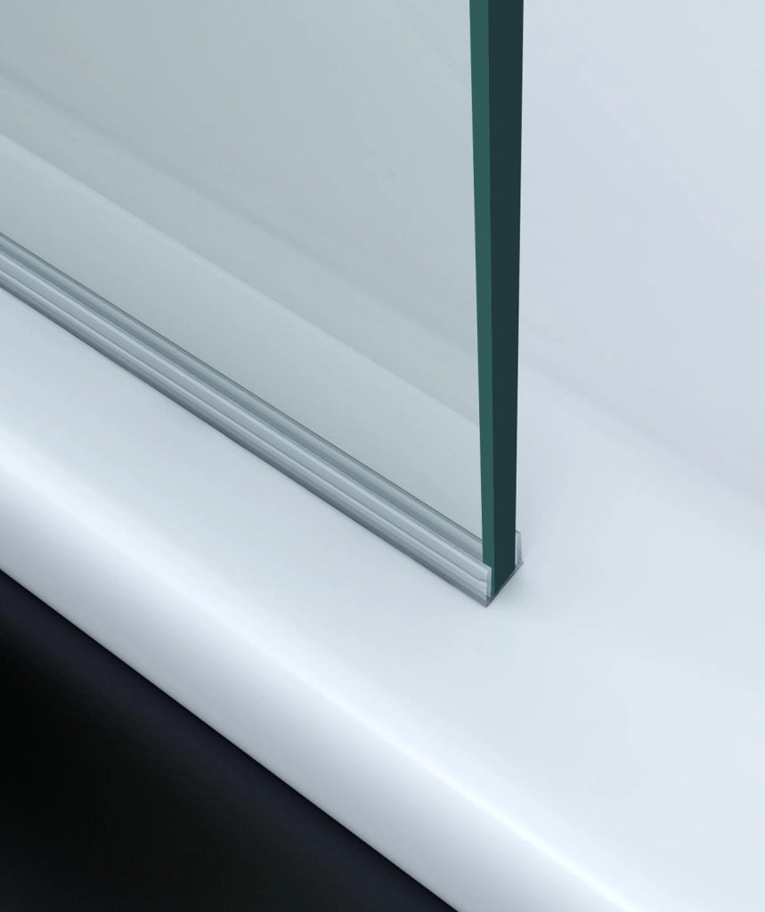 Parete doccia walk in cristallo 8mm trasparente 140cm H 195cm BERNA