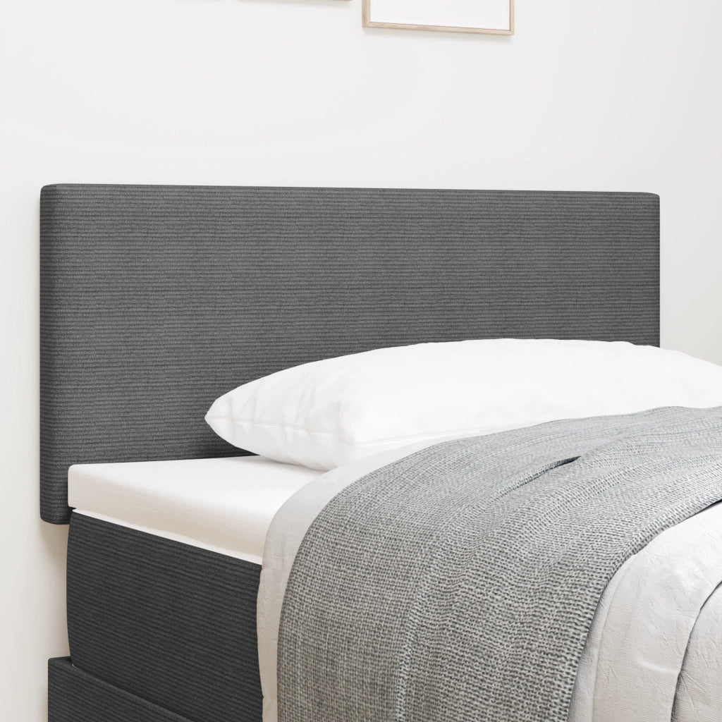 Testiera  Design Semplice Grigio Chiaro 80 cm in Tessuto Corduroy
