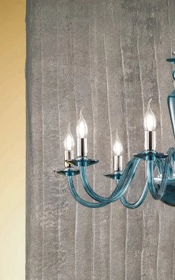 APPLIQUE  PAGANINI OTTANIO CROMO 2 LUCI ATTACCO E14 H.32CM