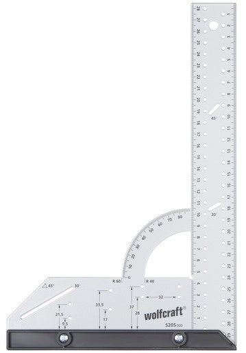 Wolfcraft Squadra multiuso in alluminio 300 mm - 5205000
