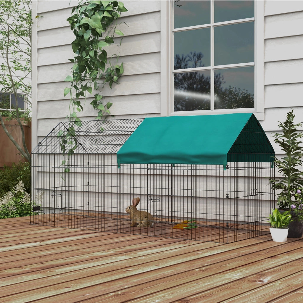 Recinto modulabile per animali piccoli ¨C zephmum ¨C acciaio con telo 220x85x103 cm