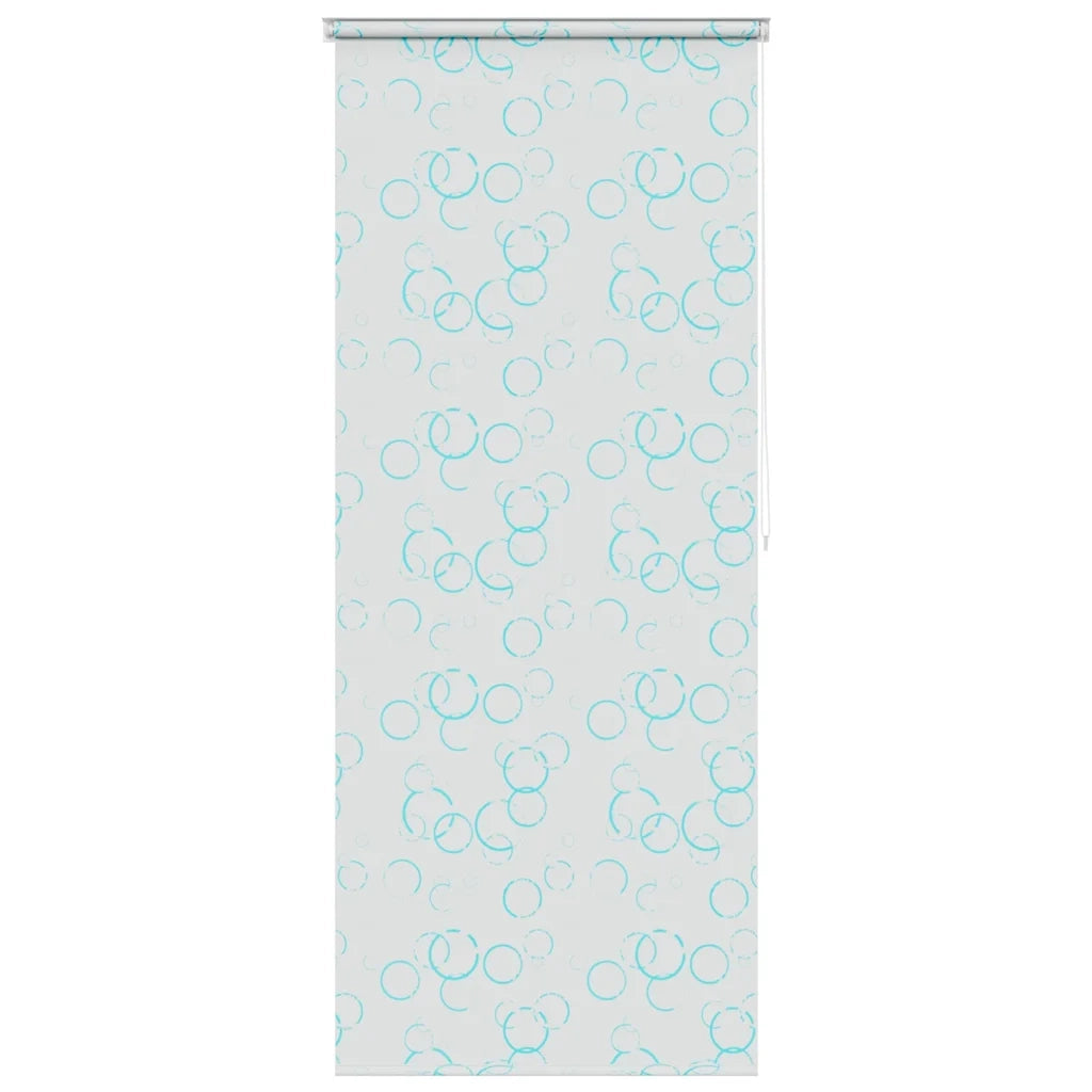 Tenda a Rullo per Doccia 100x240 cm con Motivo a Bolle 142866