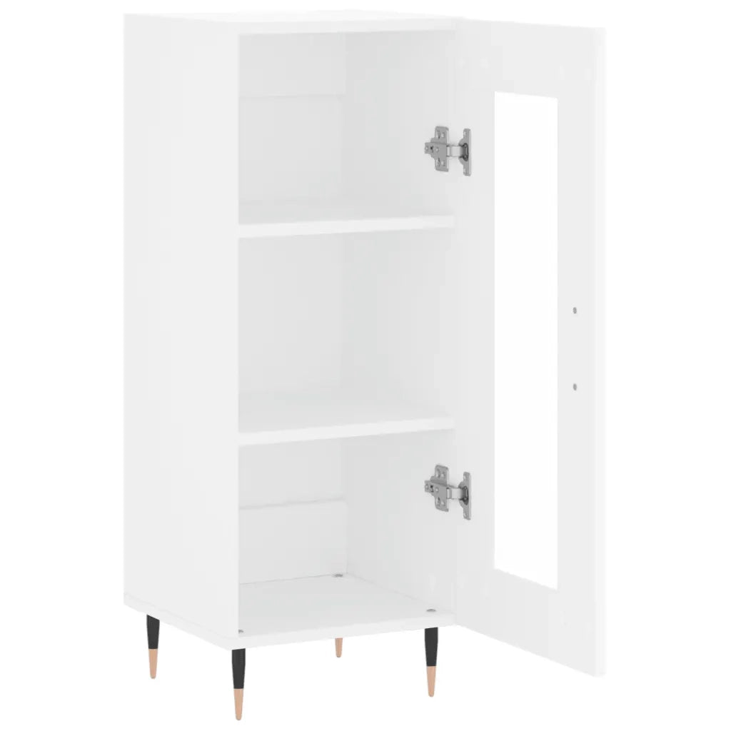 Credenza-Buffet-Armadio da cucina Bianca 34,5x34x90 cm in Legno Multistrato 494349