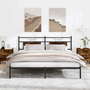 vidaXL Giroletto senza Materasso Rovere Fumo 183x203 cm in Truciolato