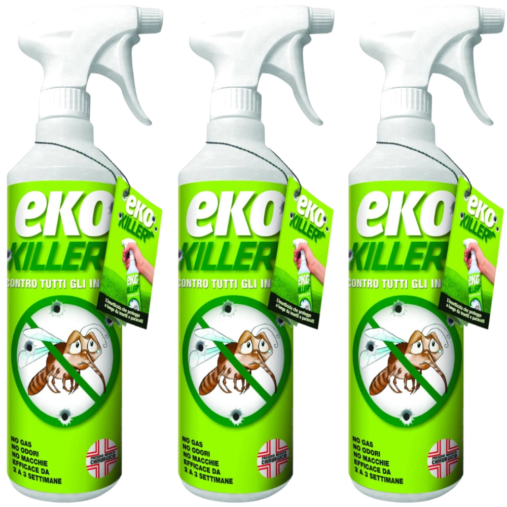 Insetticida universale parassiti spray 750 ml ekokiller (evokiller) 3 pezzi