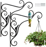 Punti di appoggio per piante - 2 pezzi - Alloggiamento per vasi - Per vasi di fiori, alimenti per uccelli & gong per vento