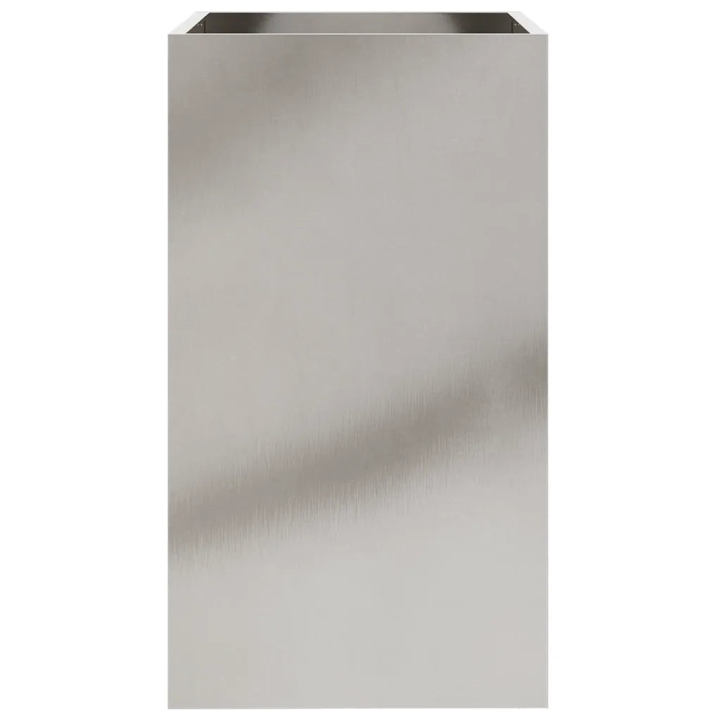 Fioriera Argento 42x38x75 cm in Acciaio Inox