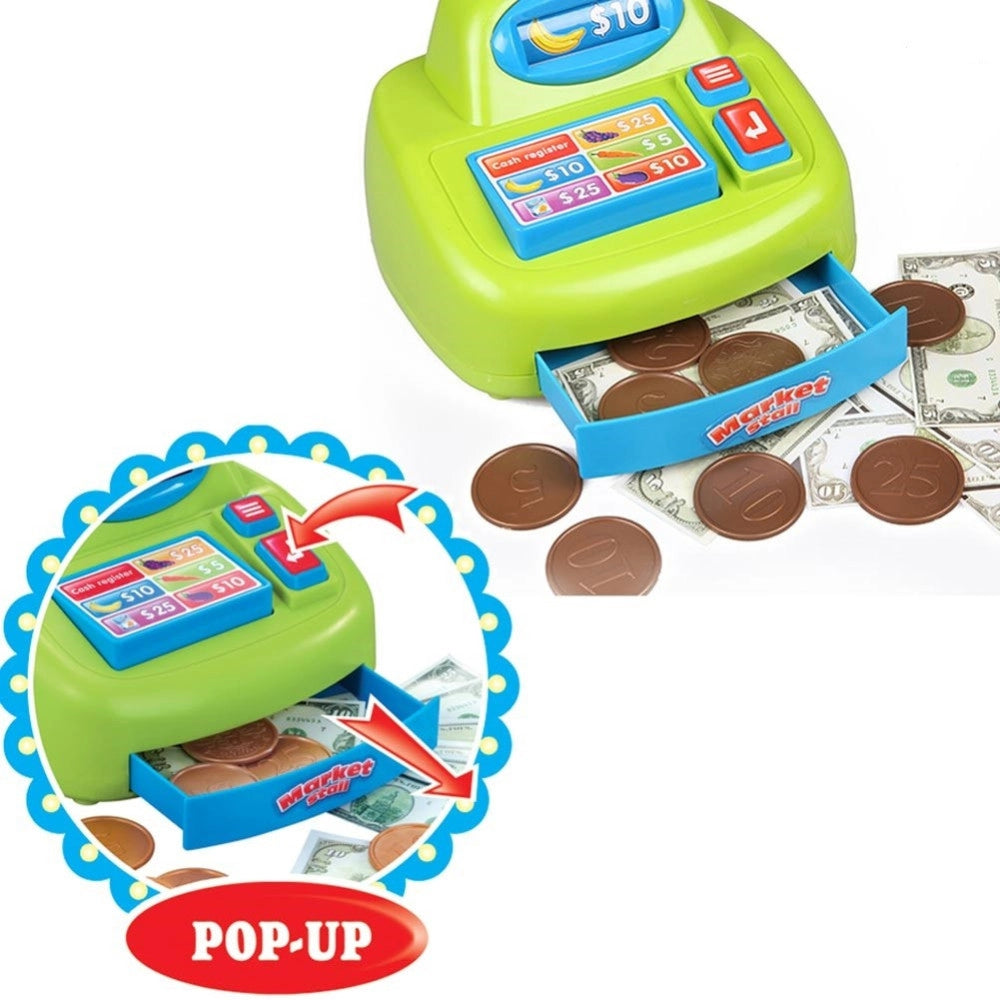 Trade Shop - Gioco Supermarket Negozio Per Bambini Con Registratore Di Cassa E Trolley Spesa -