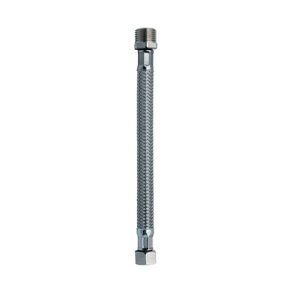 TUBO flessibile gomma DN10  3/8"M-3/8"F L 30 CM bagno lavandino