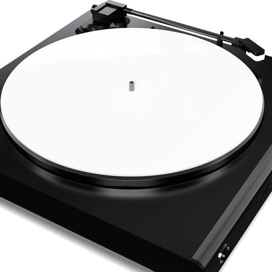 Tavola di rotazione in acrilico - Migliorata qualità sonora - Tavola di gomma per dischi - Slipmat - Sostituzione per giradischi da 12 pollici - Risposta bassa più precisa