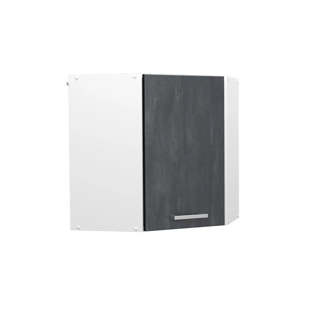 Vicco Mobile angolare da cucina Calcestruzzo nero 57 cm