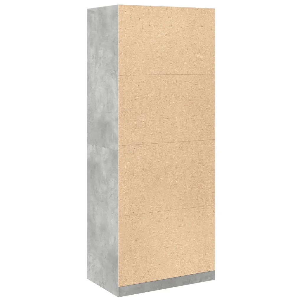 Armadio Grigio Cemento 80x50x200 cm in Legno tecnico 3307723