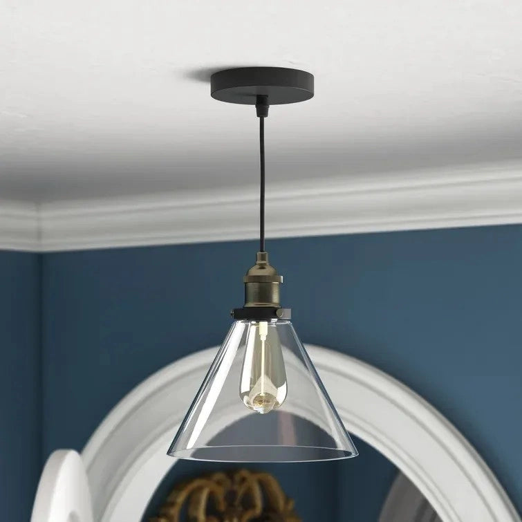 Lampada Da Soffitto Pensile Di Vetro Verto A Transparent APP042-1CP