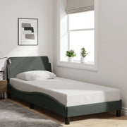 Giroletto senza Materasso Grigio Scuro 80x200 cm Tessuto