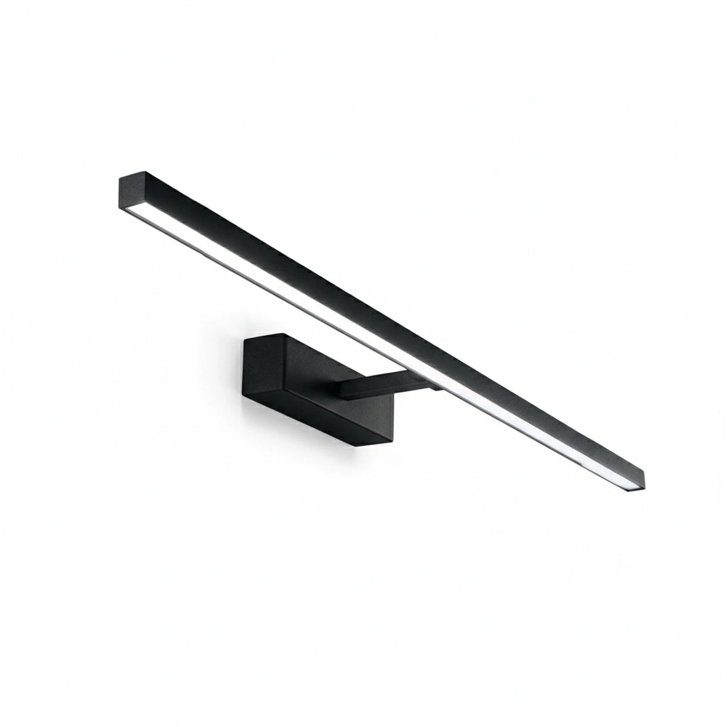 Applique Moderna Riga Metallo Nero Acrilico Led 24W 3000K