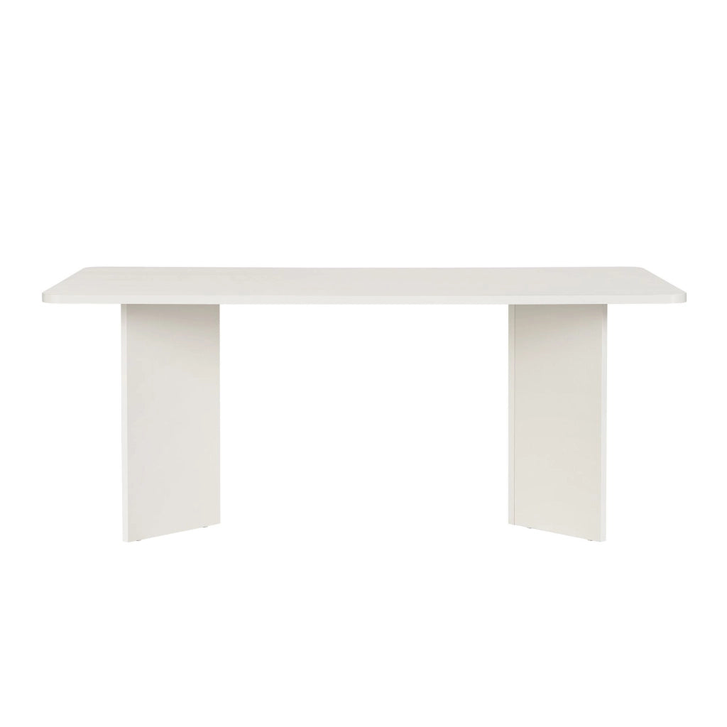 Tavolo da pranzo in legno "Linza" 180 x 90 x 75 cm - Legno bianco