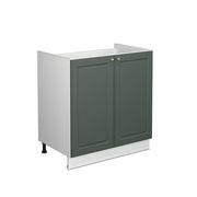 Mobile lavello cucina Fame-Line Verde-oro rustico/Bianco 80 cm senza piano di lavoro Vicco
