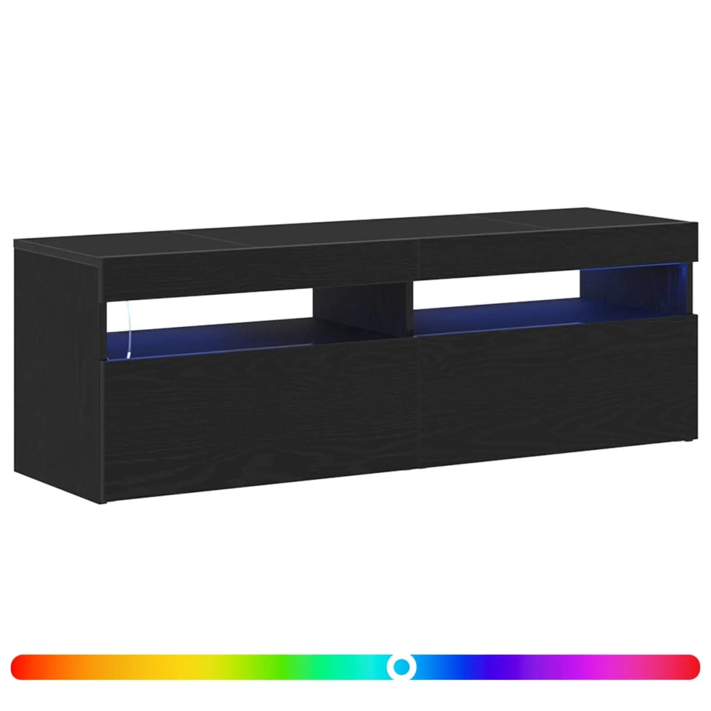 Mobile TV Rovere Nero 120 x 35 x 40 cm Legno multistrato 862553