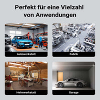 Avvolgitubo per aria compressa 15 m, avvolgitubo automatico in acciaio, 20 bar, facile montaggio a muro, girevole a 180°