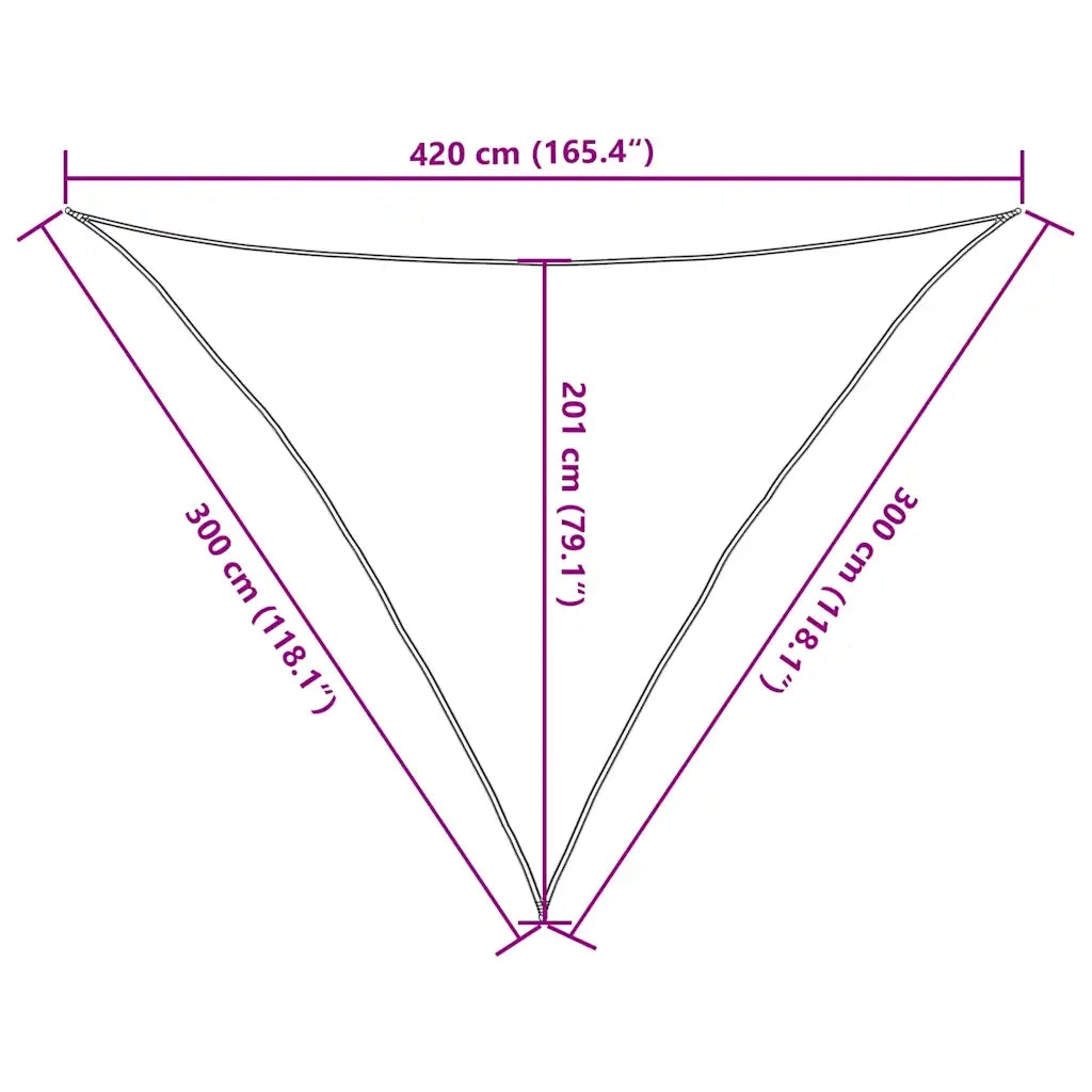 Vela Parasole 160 g/m² Grigio Talpa 3x3x4,2 m in HDPE 311419
