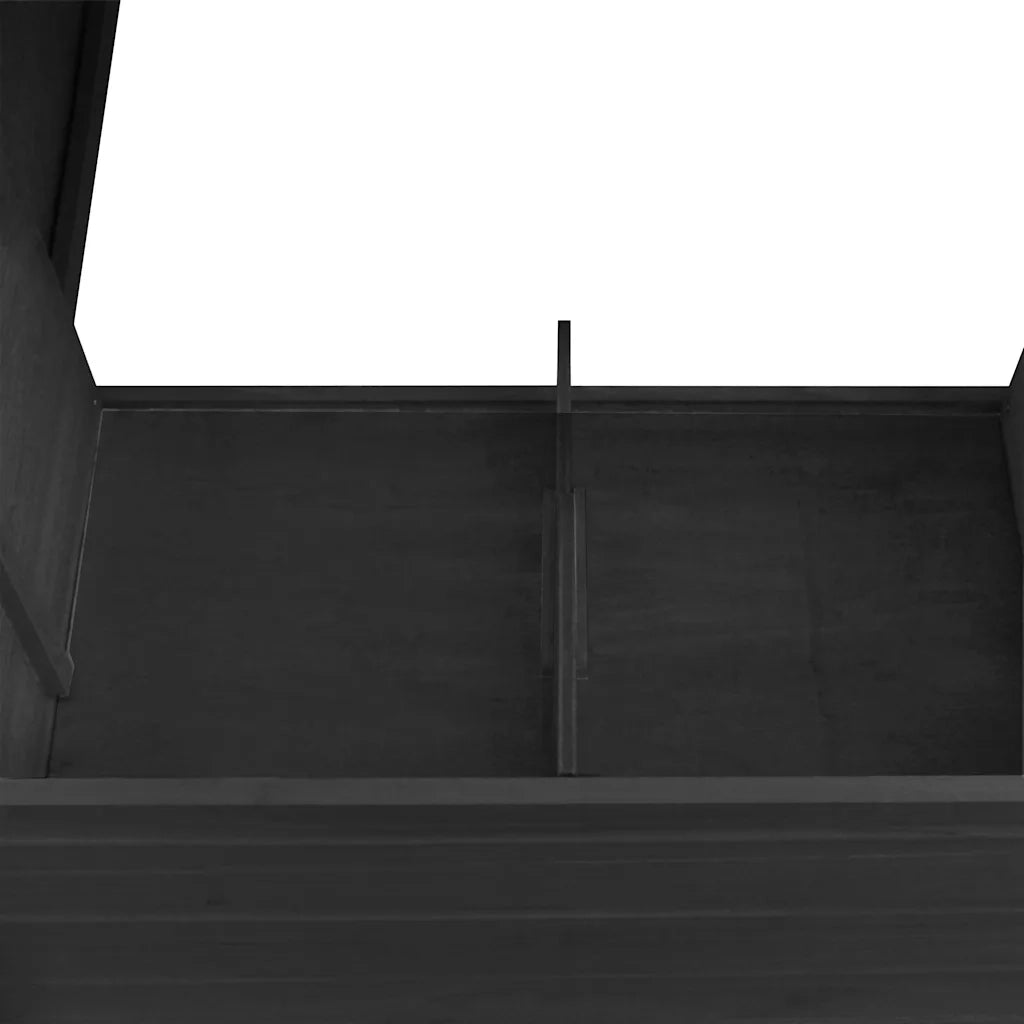 Pollaio all'Aperto con 1 Casetta di Cova Grigio in Legno  cod mxl 53183