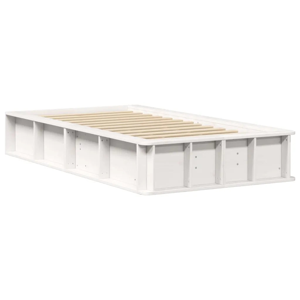 vidaXL Struttura del letto con archiviazione Bianco 90 x 190 cm legno