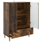 Credenza | Madia | Buffet da pranzo | Armadio da pranzo Rovere Fumo 66 x 34,5 x 95 cm Legno ingegnerizzato