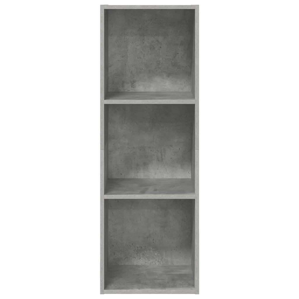 Mobile porta TV a parete pratico con vano contenitore 37 x 37 x 107 cm stile moderno legno grigio cemento 02_0047852
