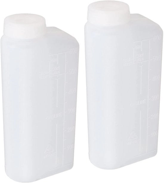 Mischione di Carburante e Olio per Trimmer 600ml - Capacità - Bicchierino per Miscelazione Carburante/Olio - Materiale Nylon - Adatto per Trimmer a Catena - Duraturo - Facile da Versare - Bicchierino per Miscelazione Carburante