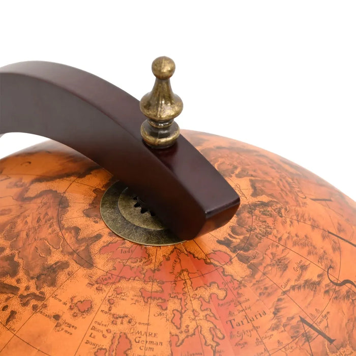 Bar a Globo Portavini Marrone Legno Massello di Eucalipto cod mxl 41787