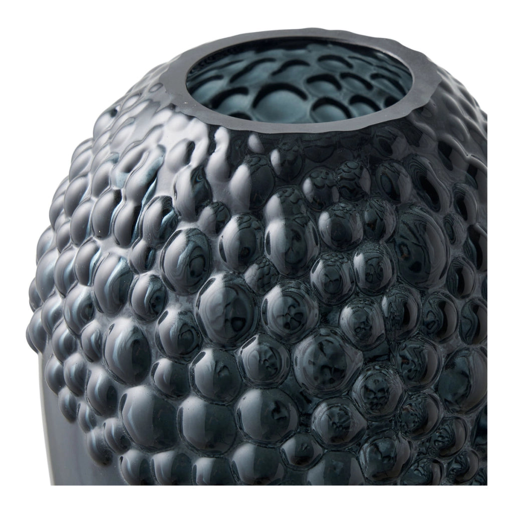 Vaso Decorativo Odense, Grigio, Vetro, 14x14x25 cm
