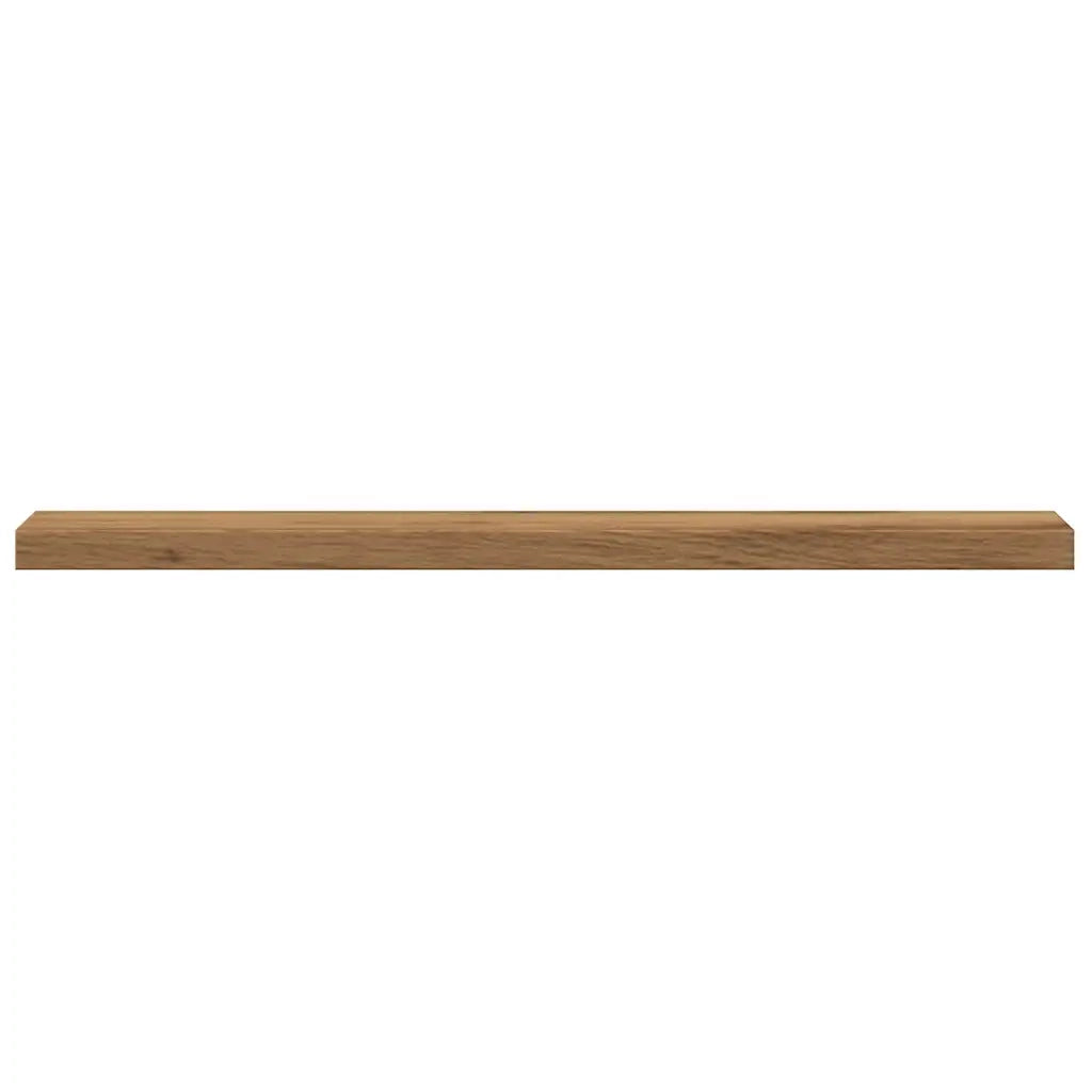 Mensole Parete 4pz Rovere Artigianale 40x10x1,5cm in Truciolato 856290