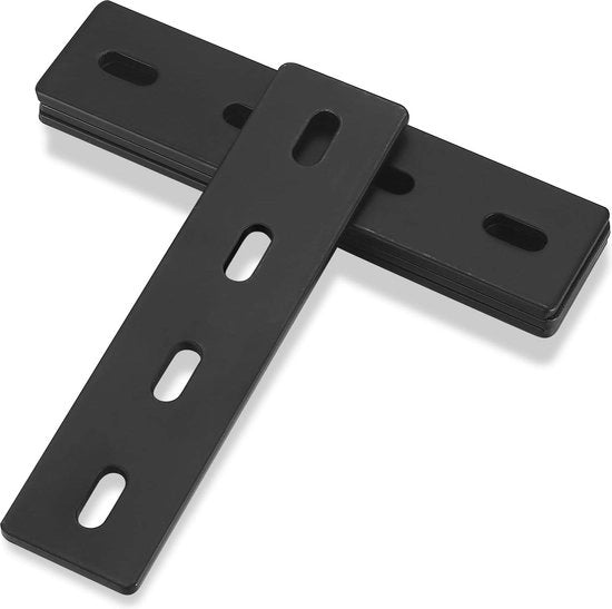 Piatto di Ricollegamento in Acciaio con Fori - 155x38x4mm