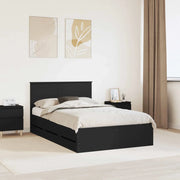 Struttura del letto Nero 120 x 190 cm Legno Ingegnerizzato