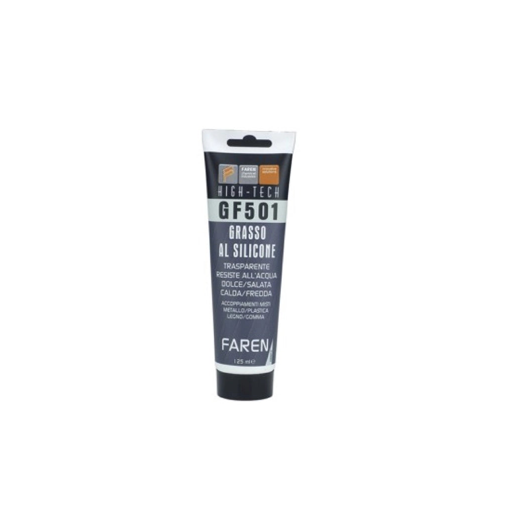 Grasso al silicone GF 501 faren 125ml trasparente idrorepellente x metallo plastica