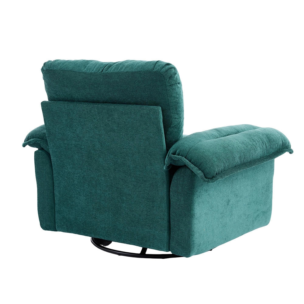 Poltrona girevole 360¡ã oversize - Xylo - Chenille, cuscino di supporto