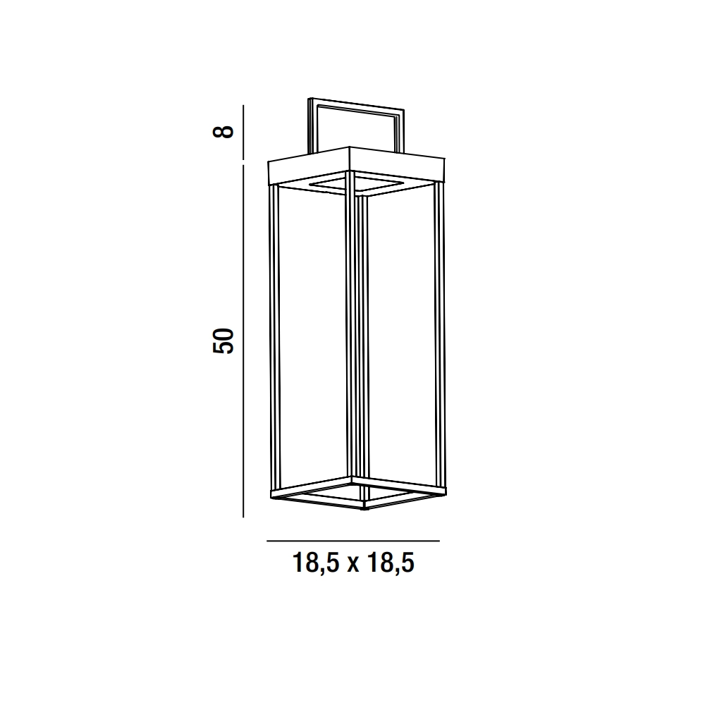 Lampada da tavolo solare e ricaricabile CAGE di Perenz Grigio Scuro H50cm