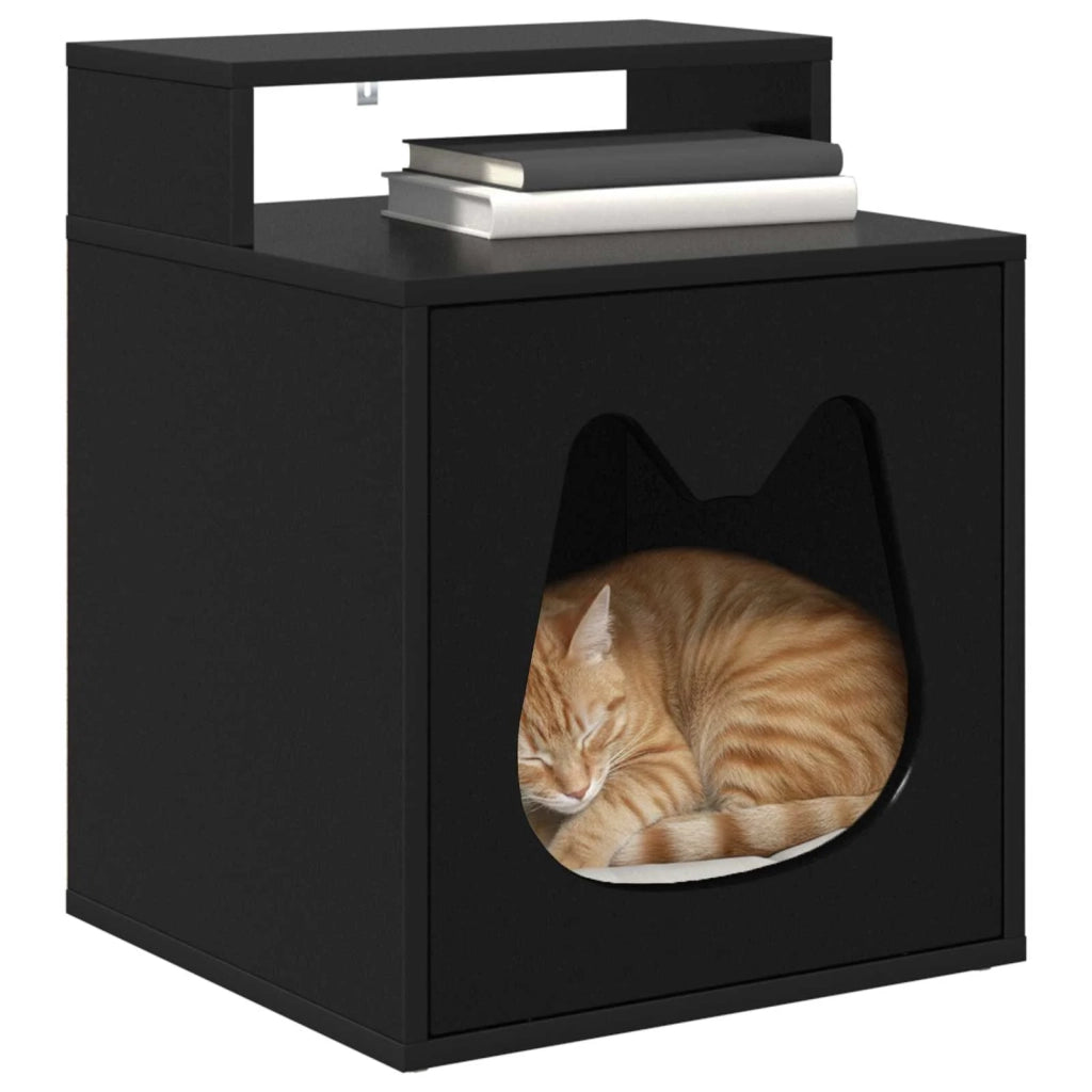 Casa per Gatti Nero 42,5 x 40 x 53,5 cm Legno multistrato 8000690