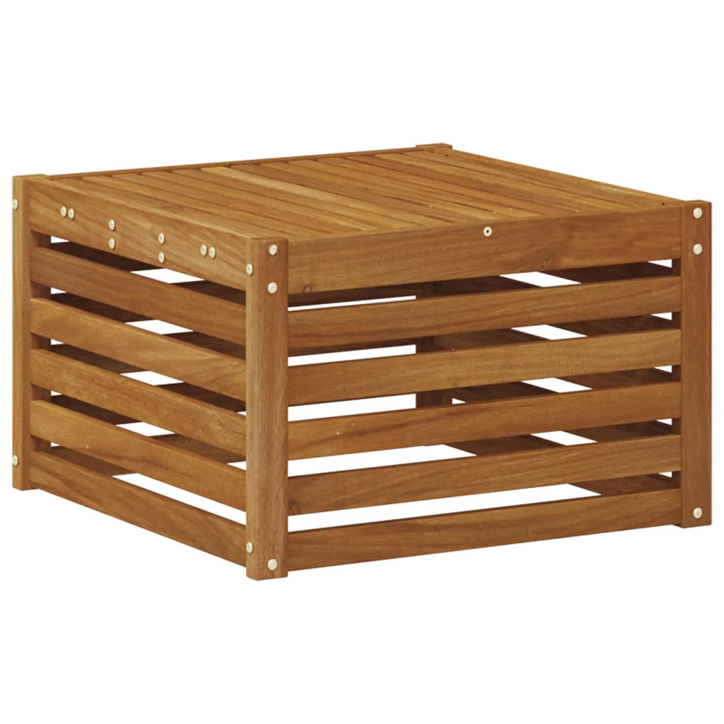 Set di divani da esterno 7 pz Naturale e Beige Poliestere 3374943