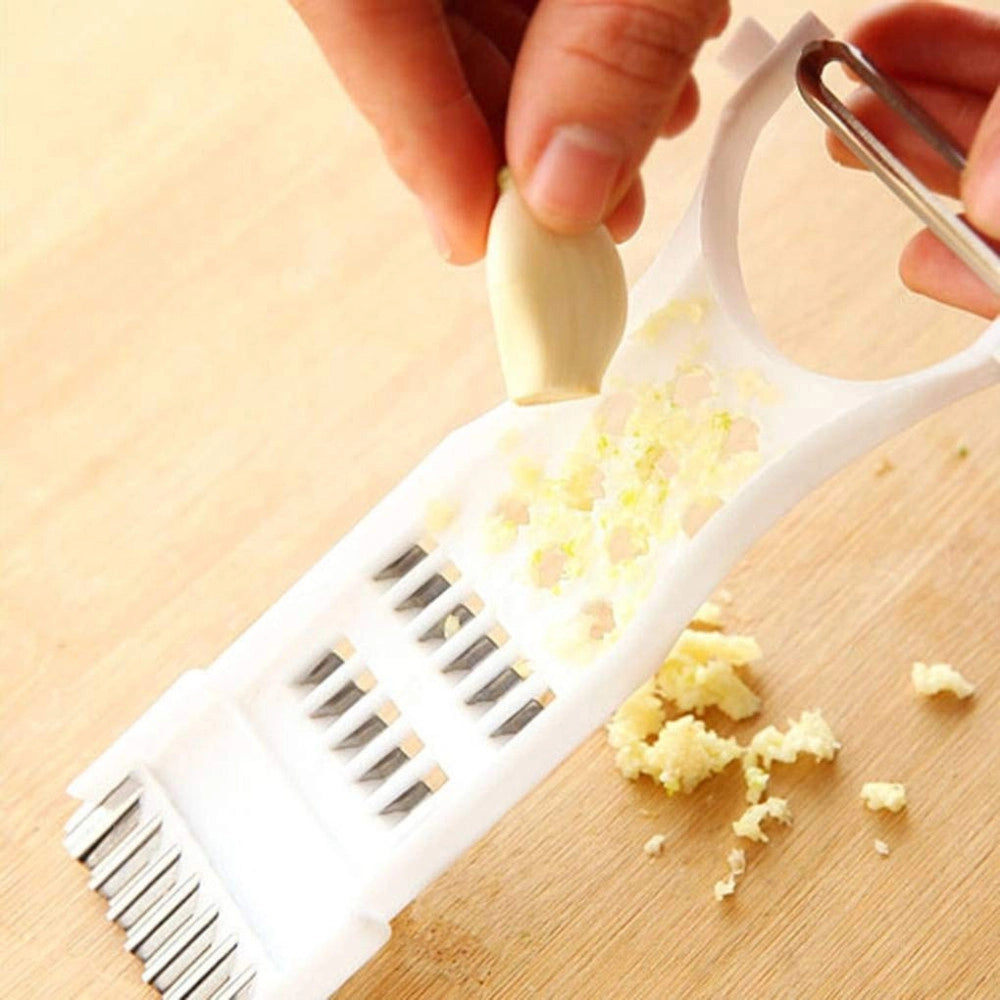 Trade Shop - Pelatutto Pela Tutto Multifunzione Peeler Affetta Pela Cucina Taglia Verdure -