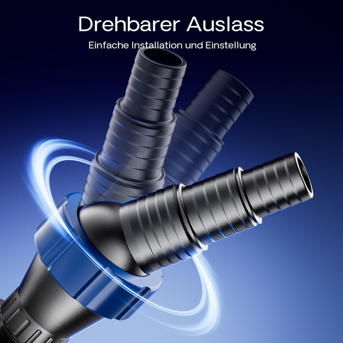 CTM-6000 Pompa da laghetto 6000l/h 40W per circolazione filtrazione acqua