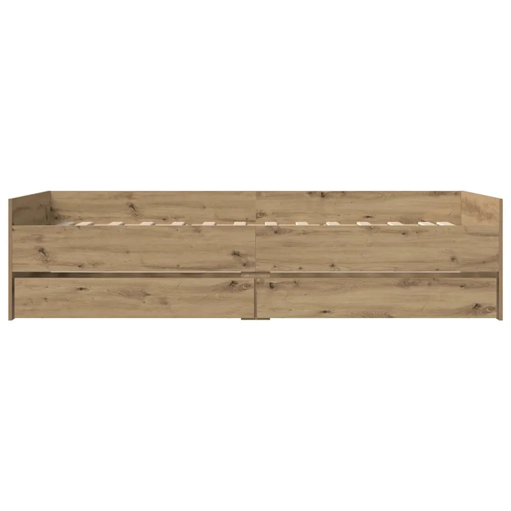Struttura del letto Rovere artigianale 100 x 200 cm