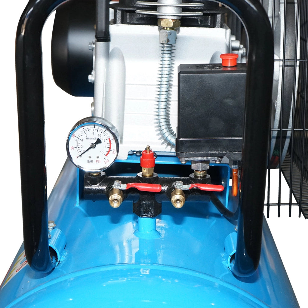 Compressore d'aria 380V, 200L potenza 3kW/4HP pressione massima 8 Bar, portata 250L/min Breckner Germany