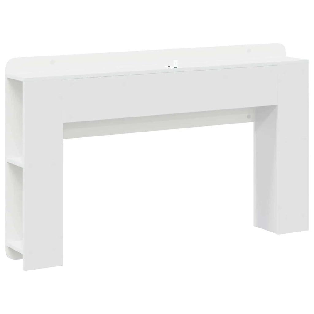 Testata del letto con archiviazione Bianco Legno ingegnerizzato 8001205